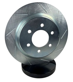 Ford Bronco Brake Kit - Front - Baer Brakes - 6T Caliper + Slotted/Zinc-Plated Rotors - Hugger Orange - `21-`26